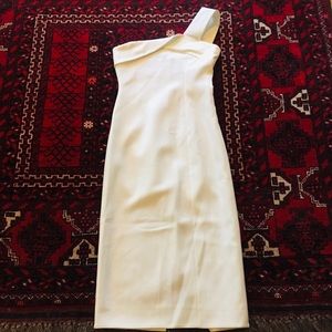 NEW Never Worn Victoria Beckman White Midi Dress 6